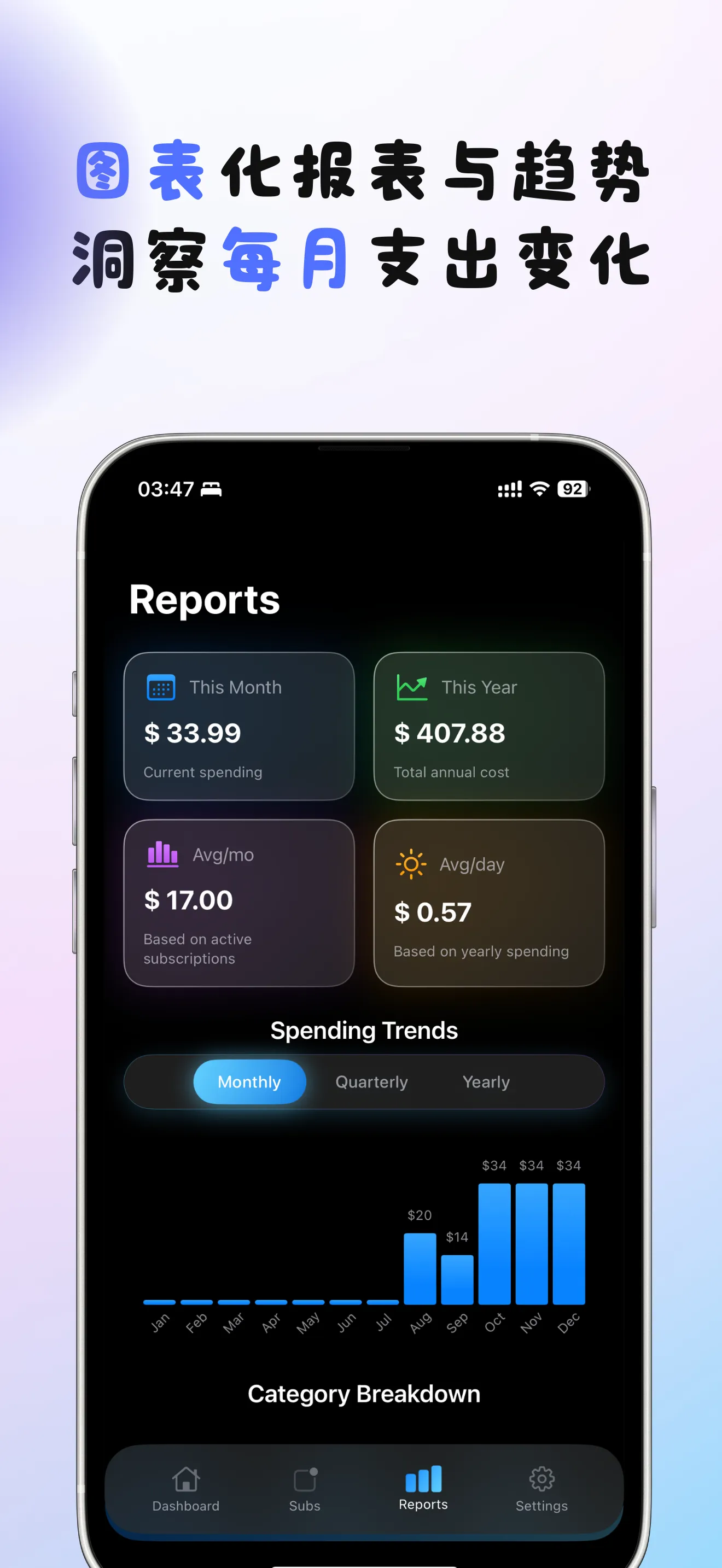 PocketSubs应用截图 3 - iPhone版本界面